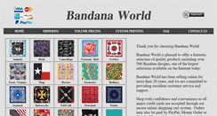 Desktop Screenshot of bandanaworld.com
