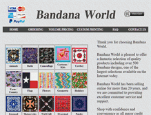Tablet Screenshot of bandanaworld.com